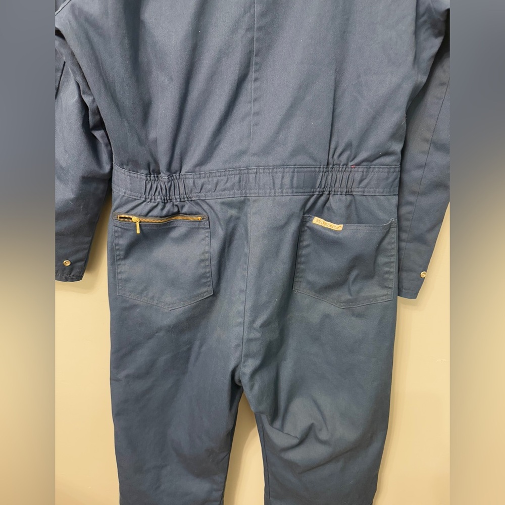 Vintage Walls Navy Blizzard Pruf  jumpsuit with Quilted Insulated. Blizzard Pruf - Picture 4 of 12